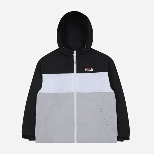 Fila Biella Windbreaker Boy's Jackets - Black,NZ 352-23740